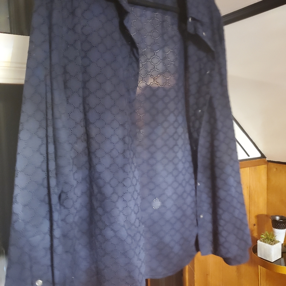 Talbots, large, navy blue